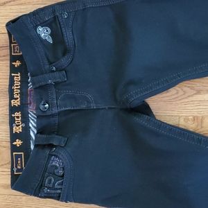 Rock Revival Rima jeans women's boot cut, black size 25